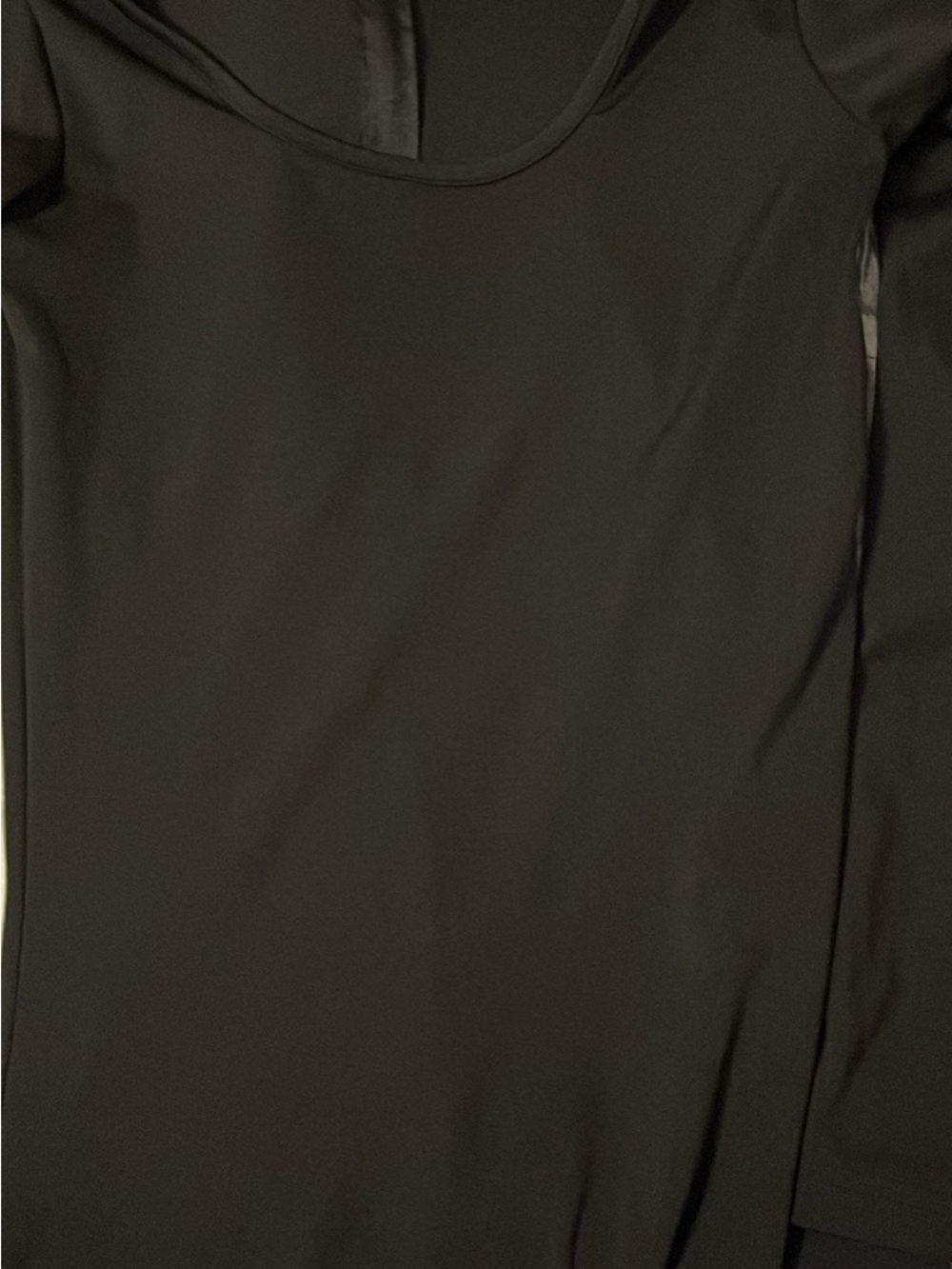 Black Long-Sleeve Crew Neck one piece jumper. Morph suit